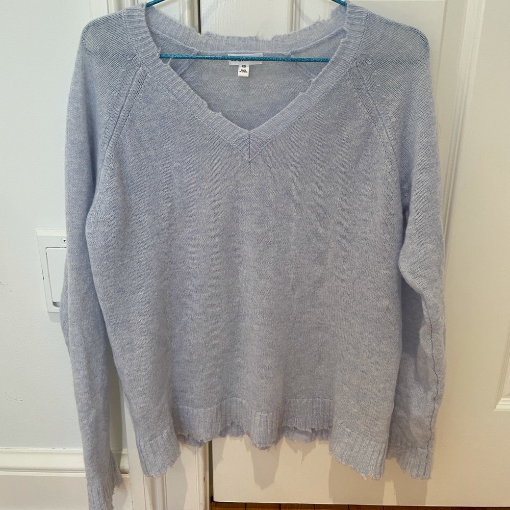 NWOT Minnie Rose Light Blue Cashmere Sweater